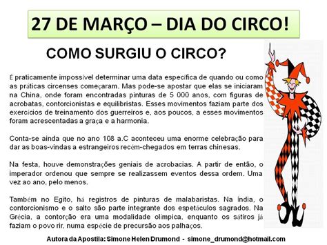 historia do dia do circo